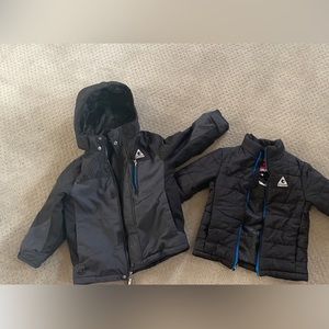 Gerry boys 3 in 1 snow coat, kids size 5/6